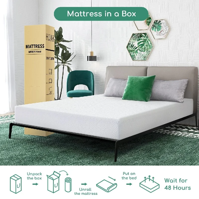 8 Inch Bed Mattress with CertiPUR-US Foam for Supportive, Cooler Sleeping & Pressure Relief Remavable Breathable Fabric