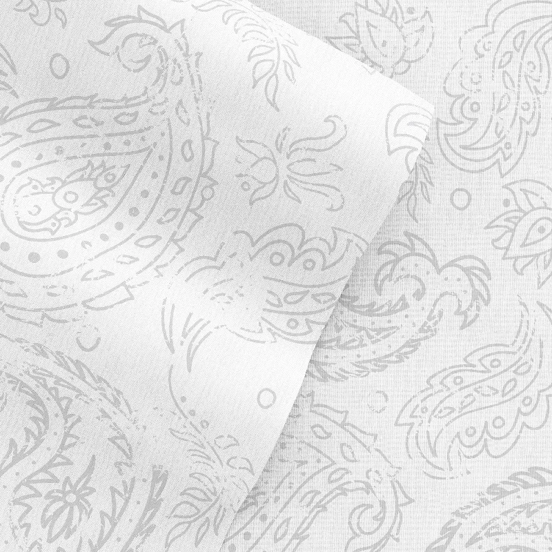 Coarse Paisley- Light Gray