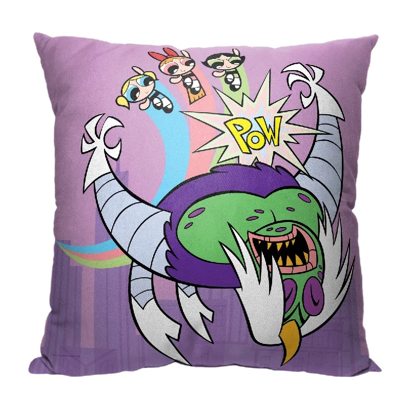 Cartoon Network Powerpuff Girls Ka-Pow 18 Inch Throw Pillow