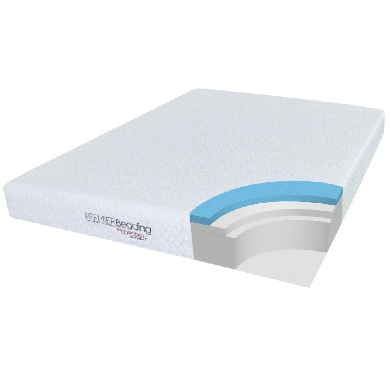 Caspian White 8-inch Memory Foam Mattress