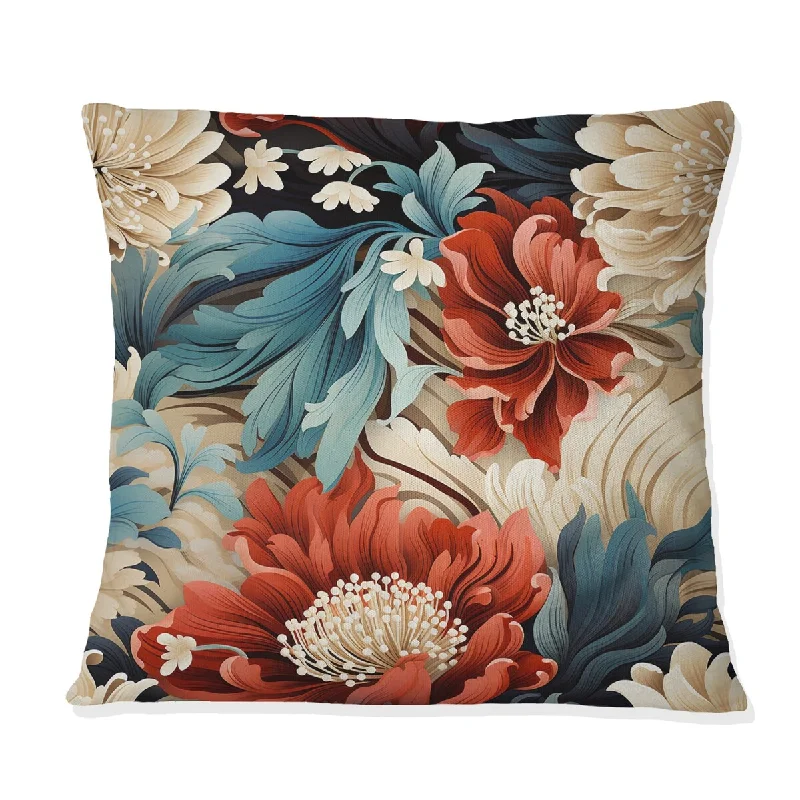 Designart "Cultural Richness" Oriental Printed Throw Pillow