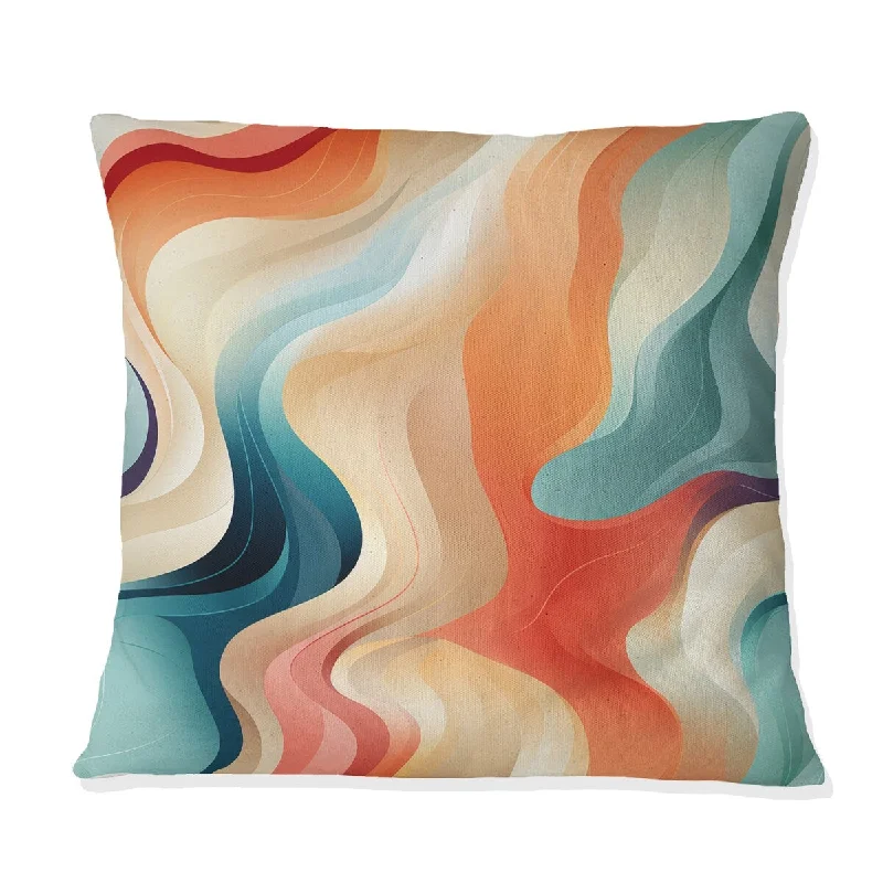 Designart "Minimalist Abstraction I" Abstract Printed Throw Pillow