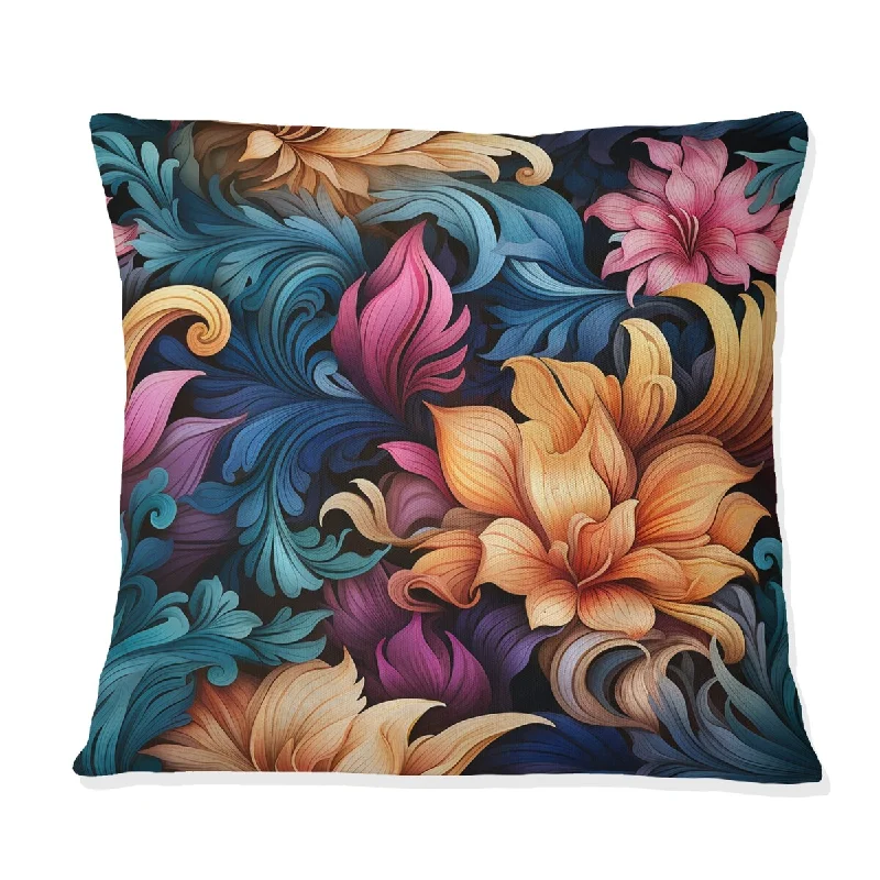 Designart "Mystic Reverie Paisley Pattern II" Paisley Printed Throw Pillow