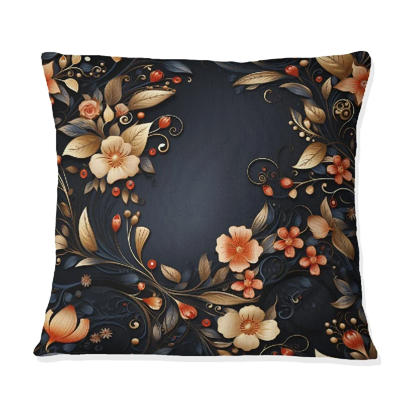 Designart "Romantic Reverie Paisley Pattern II" Paisley Printed Throw Pillow