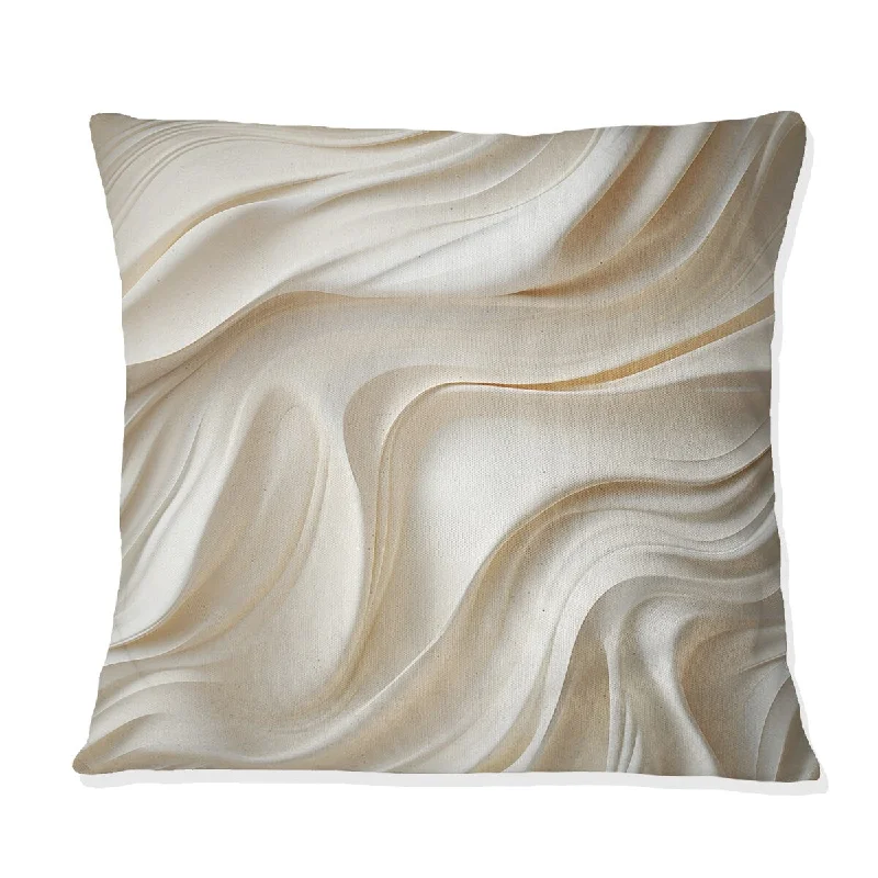 Designart "Sculptural Elegance II" Abstract Printed Throw Pillow