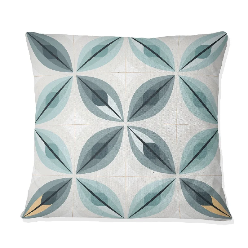 Designart "Subdued Symmetry" Damask Printed Throw Pillow