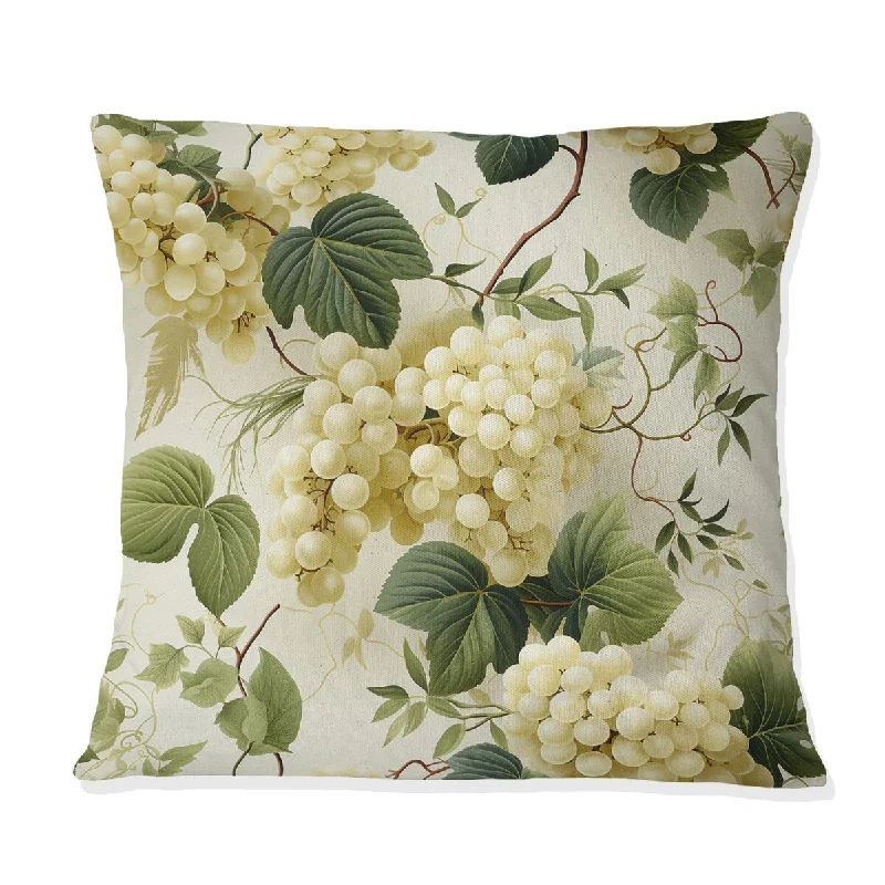 Designart "Tranquil Vines I" Plants Printed Throw Pillow