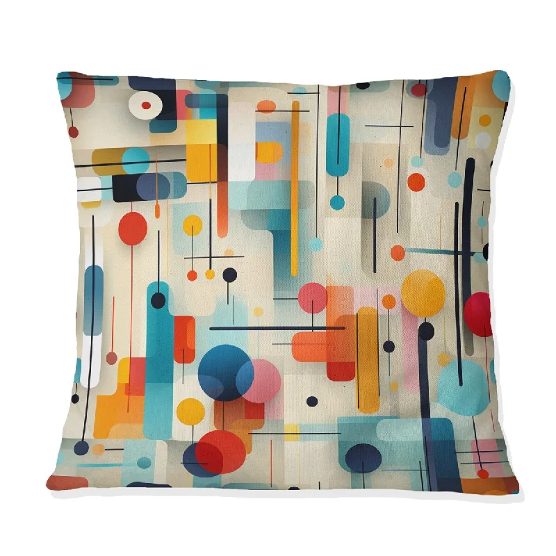 Designart "Urban Mosaic II" Geometric Printed Throw Pillow