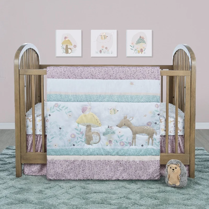 Enchanted Garden 4 Piece Crib Bedding Set