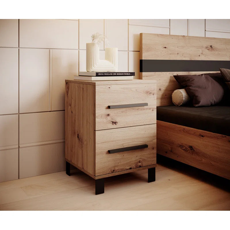 Everest Manufactured Wood Bedside Table