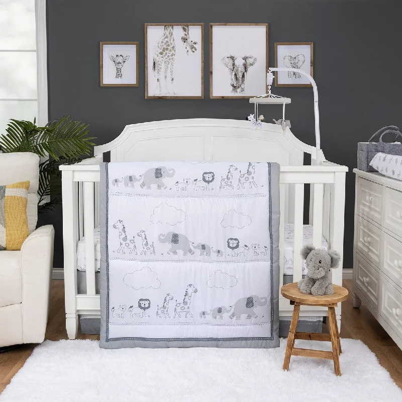 Follow the Leader 4 Piece Crib Bedding Set