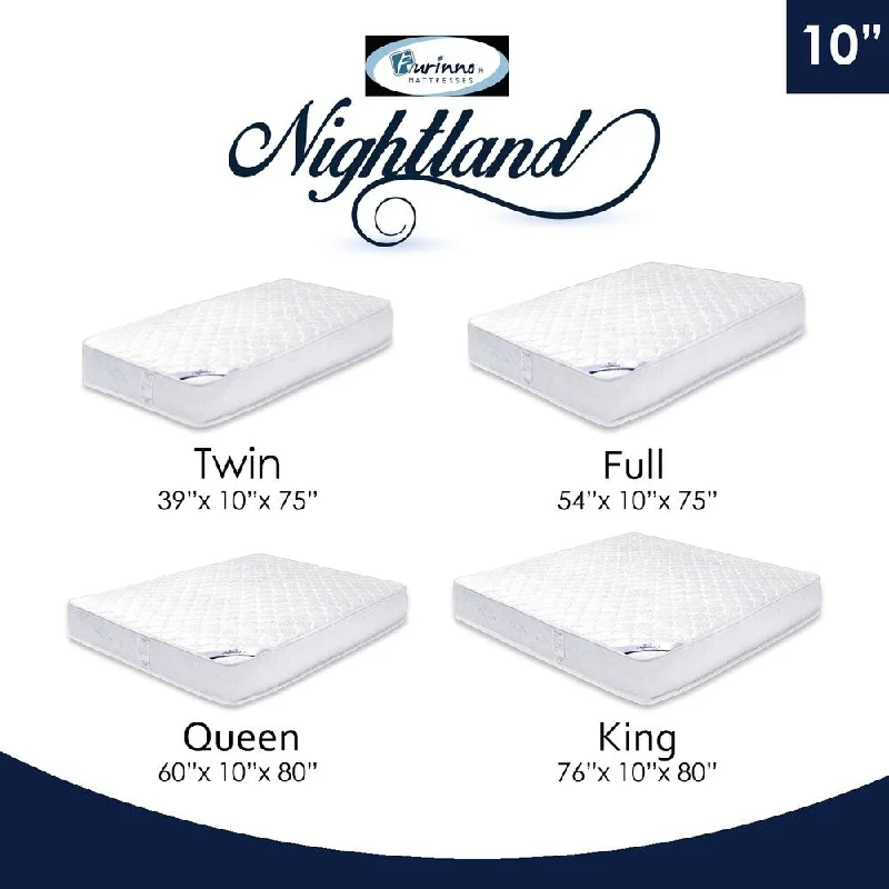 Furinno10-Inch Luxurious Pocket Coil Mattress, Queen