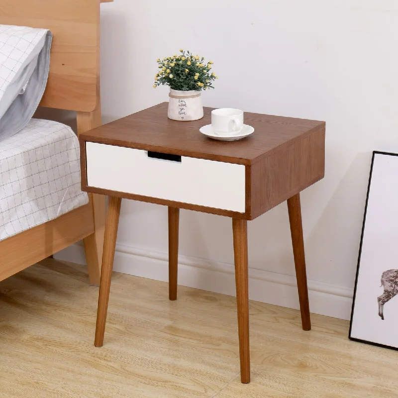 Modern Style Wooden Table Bedroom Locker Multifunctional Coffee Table, Can be Used For/Bedside Table / Decorative Cabinet