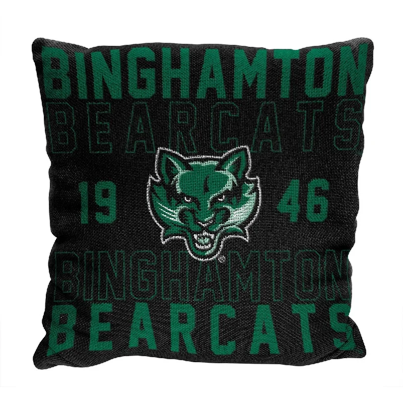 NCAA Binghamton Bearcats Stacked 20 Inch Pillow