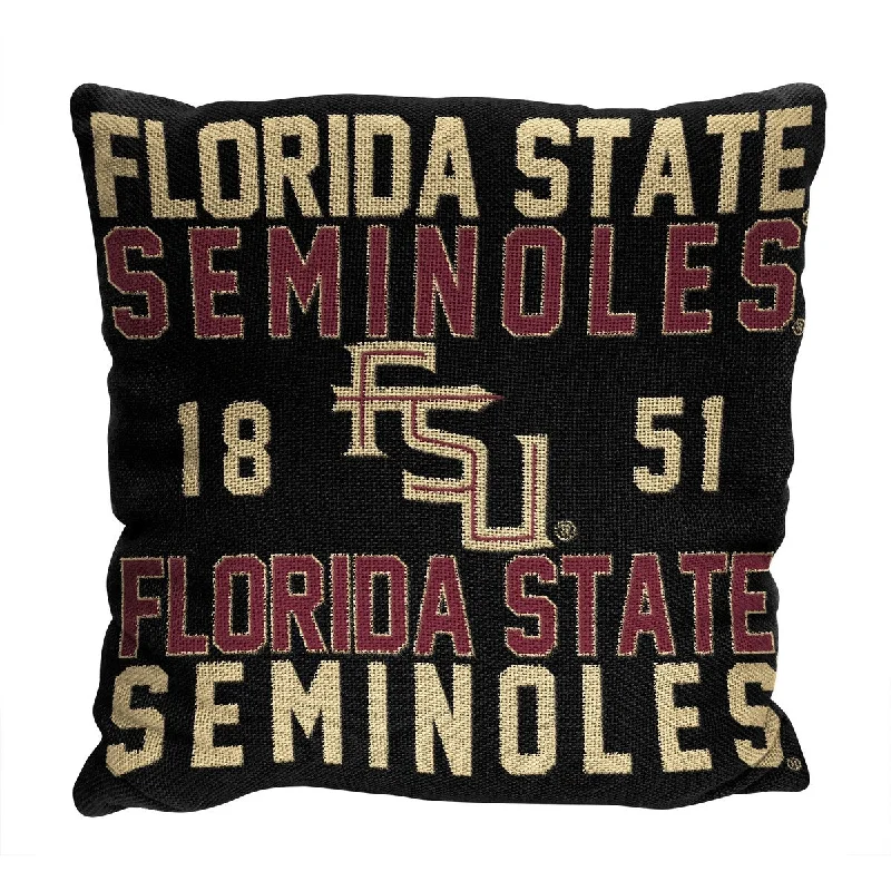 NCAA Florida State Seminoles Stacked 20 Inch Pillow