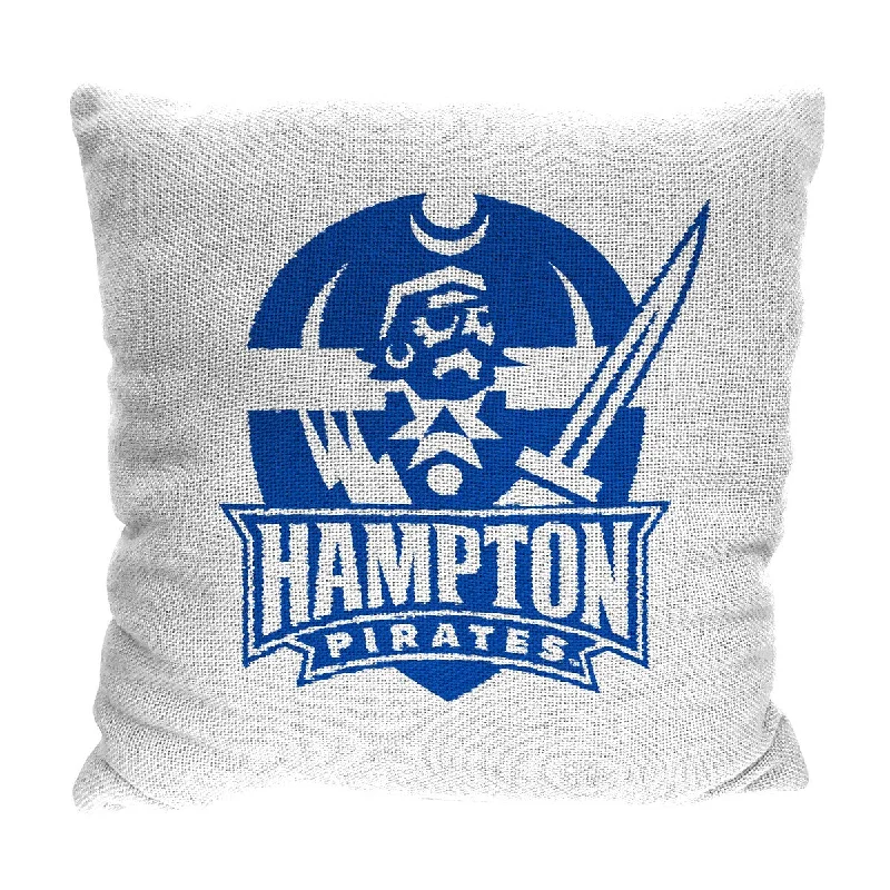 NCAA Hampton Pirates Homage 20 Inch Jaquard Pillow