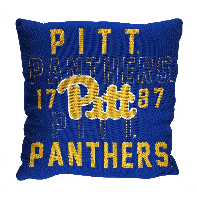 NCAA Pittsburgh Panthers Stacked 20 Inch Pillow