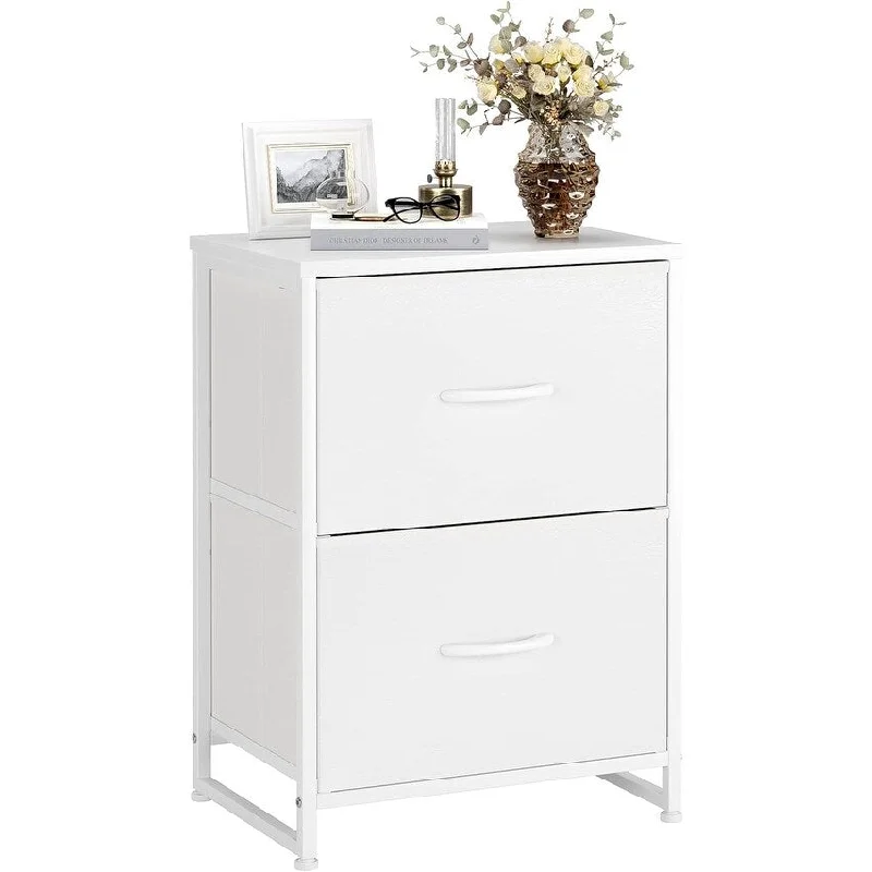 Nightstand with Drawer for Bedroom Small Dresser 11.8"D x 15.7"W x 23.6"H