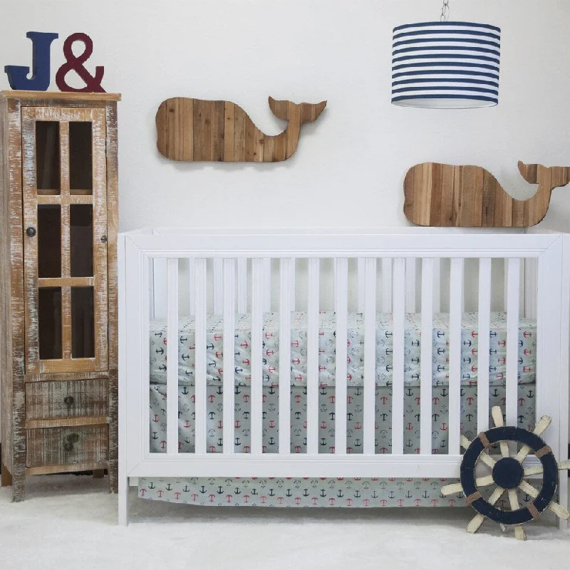 Pam Grace Creations Nautical Basics 2-piece Crib Bedding Set