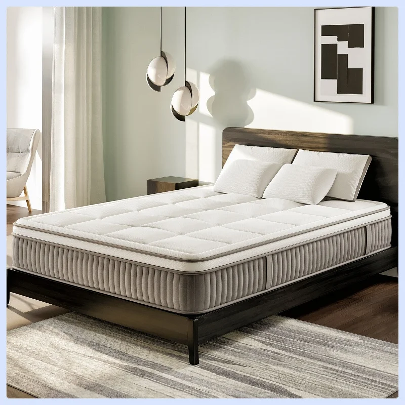 Queen Size Mattress with Cooling Gel - Memory Foam 12 Inch