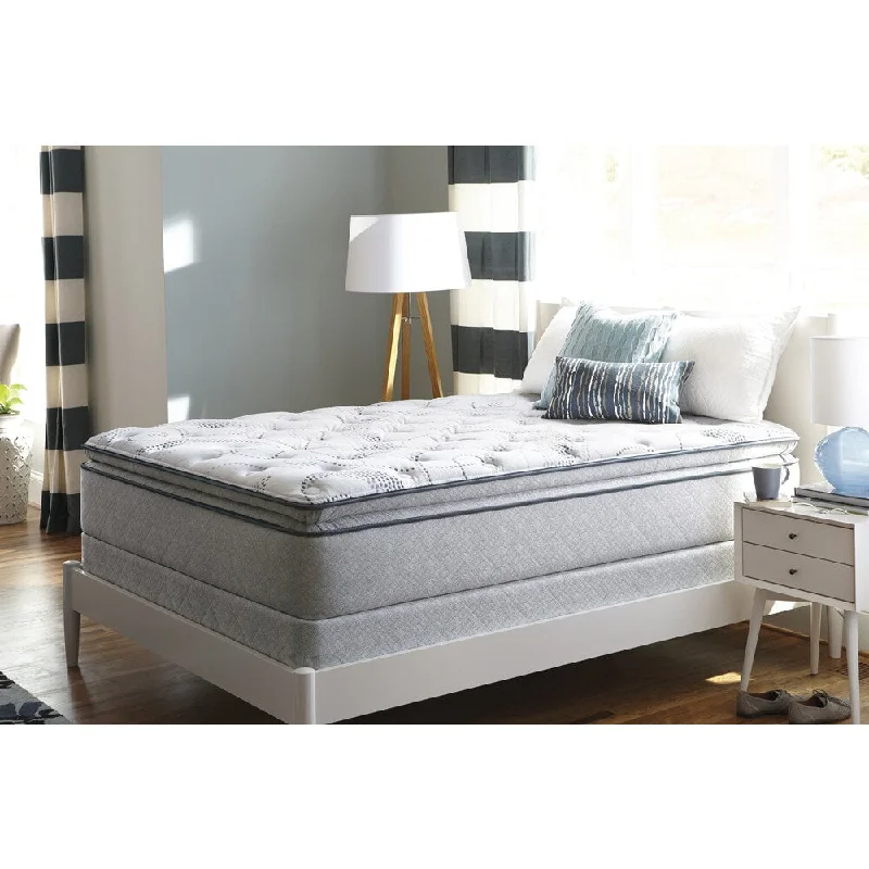 Sealy Sand Cove Plush Euro Pillow Top Full-size Mattress - Off-White