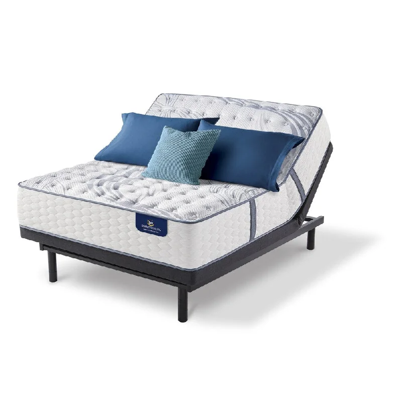 Serta 13-inch Brightmore Firm California King-size Mattress Set with Adjustable Base