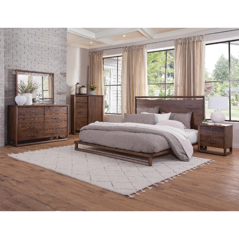 Steve Silver Distressed Mocha Lynwood 4-Piece Bedroom Set