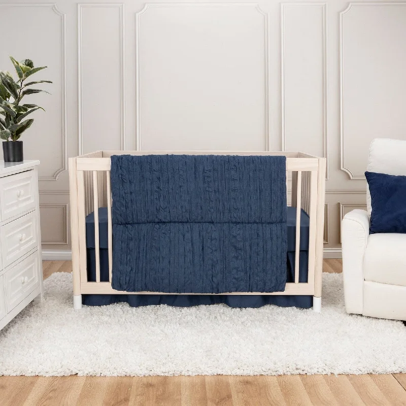 Trend Lab Simply Navy 3 Piece Crib Bedding Set