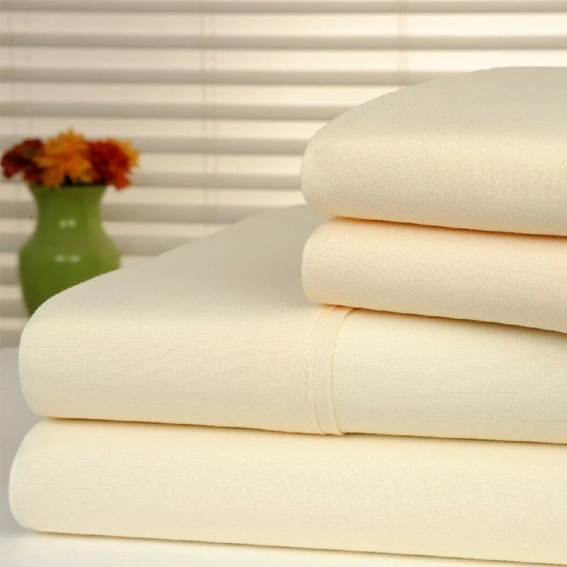 Anti-Microbial 4-Piece Sheet Set Full Ivory