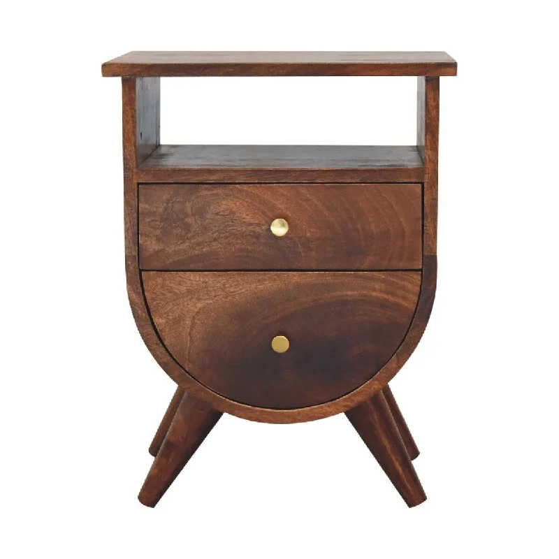 Artisan Furniture Solid Wood Split Chestnut Nightstand