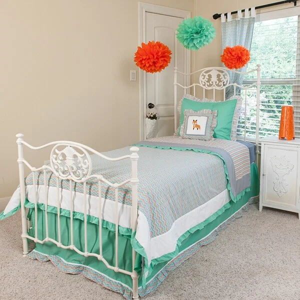 Chevron Foxy Kids 4-piece Comforter Set