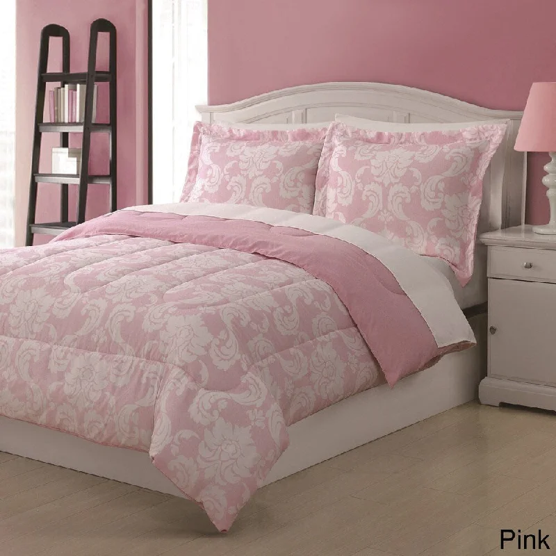 Dainty Damask 3-piece Comforter Set