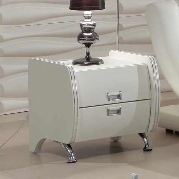 Dona Cream Modern Night Stand