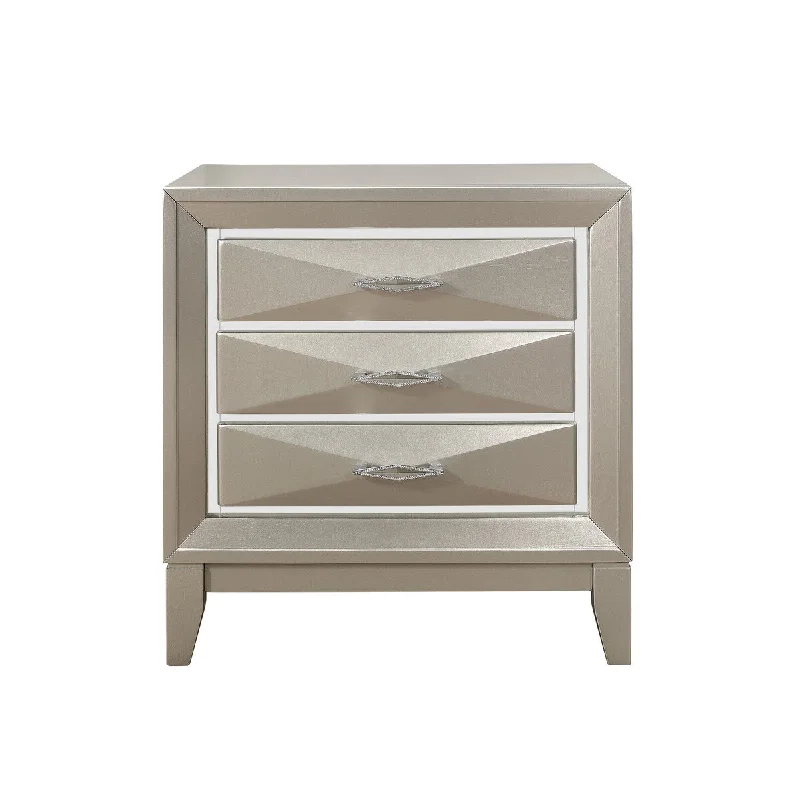 Global Furniture USA Jade Champagne Nightstand