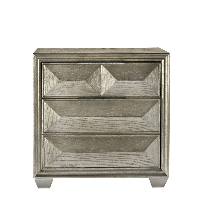 Global Furniture Usa Silver Soho Nightstand