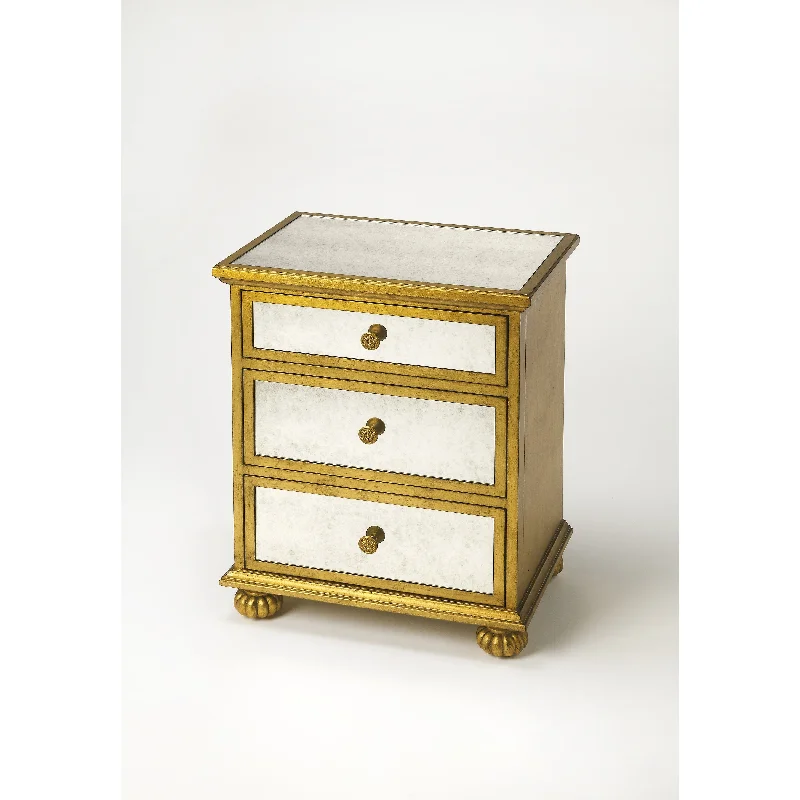 Grable Gold Leaf Accent Chest