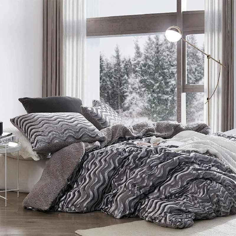 Intoxicated - Coma Inducer® Oversized Duvet Cover Set - Velvety Gray