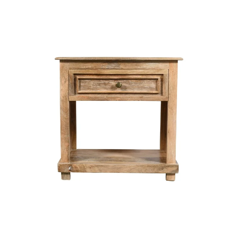 Jenna 1-Drawer Solid Wood Nightstand With Metal Glides