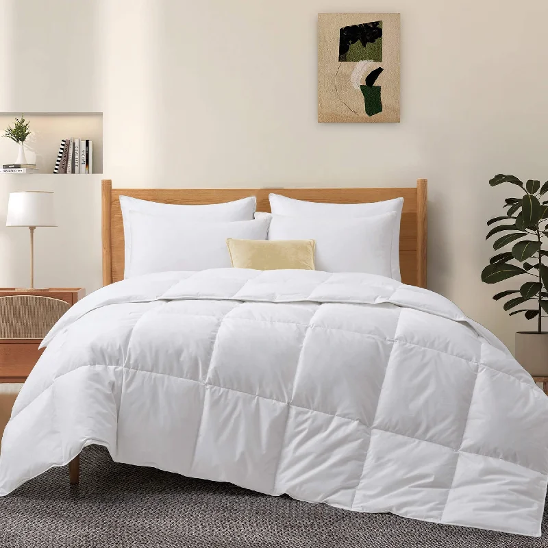 Lightweight White Goose Feather Down Duvet Comforter for Summer