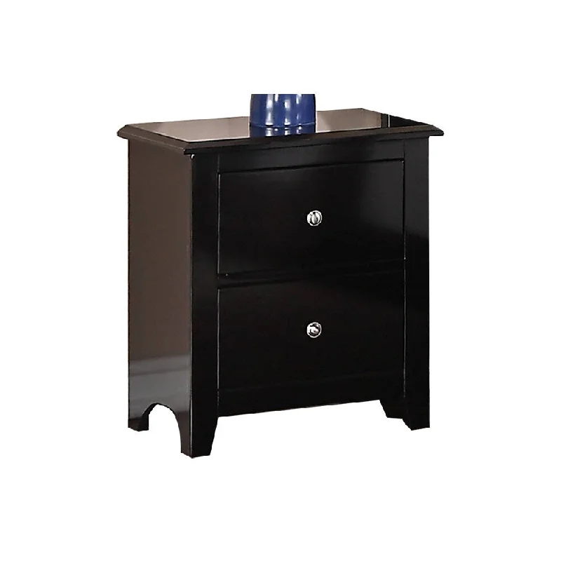 Modern 2-drawers Nightstand,Offers Durability, Compact Size