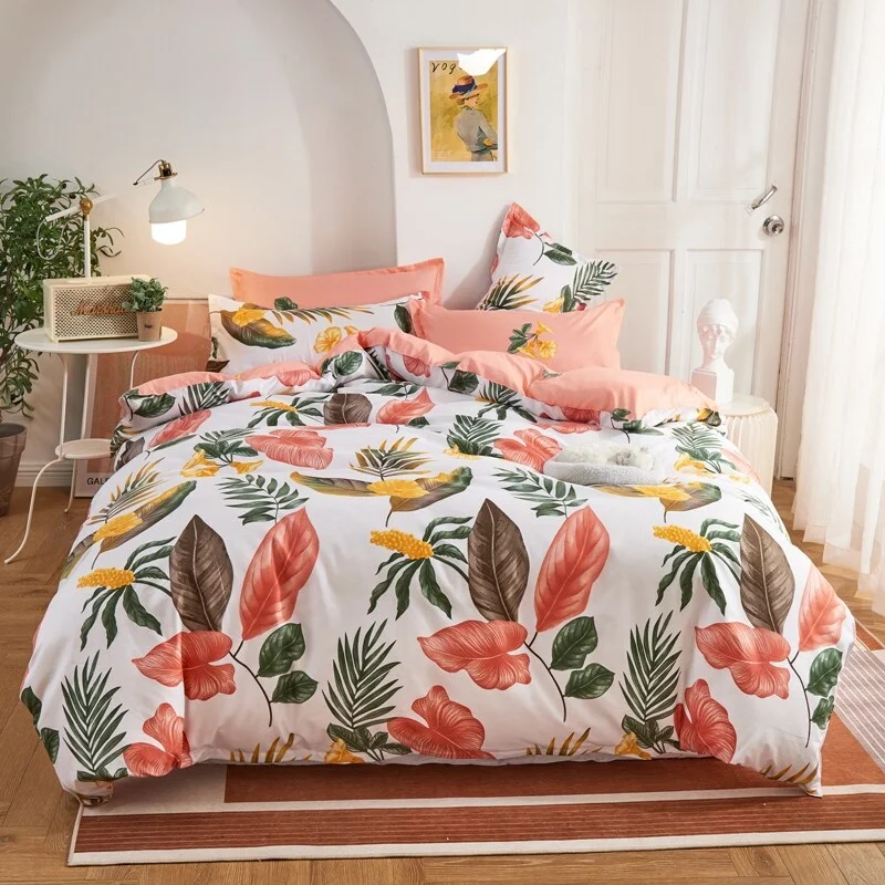 Shatex Kids 2 Piece Floral Comforter Set