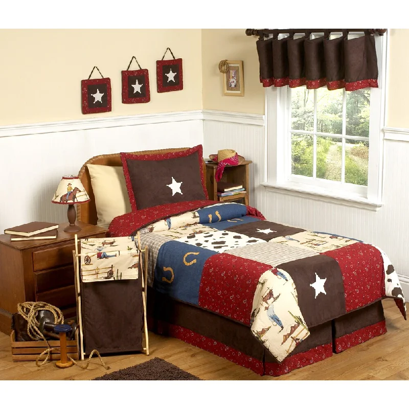 Sweet Jojo Designs Boys 'Wild West Cowboy' 4-piece Twin Comforter Set