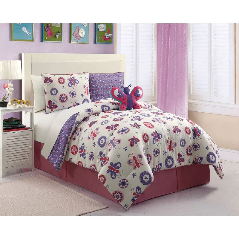 VCNY Butterfly Comforter Set