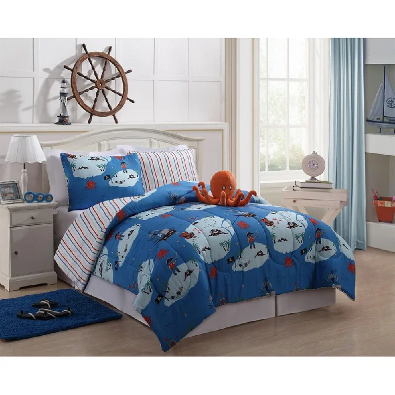 VCNY Jack the Pirate Reversible 4-piece Comforter Set - Multi