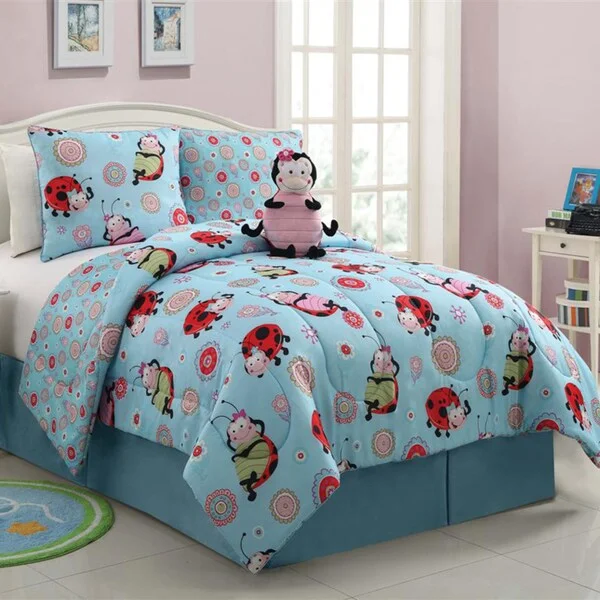 VCNY Lola The Lady Bug Reversible 3-piece Comforter Set - Multi