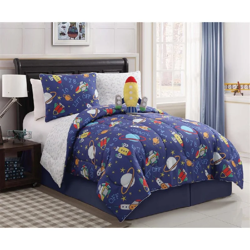 VCNY Out of This World Reversible 3-piece Comforter Set - Multi