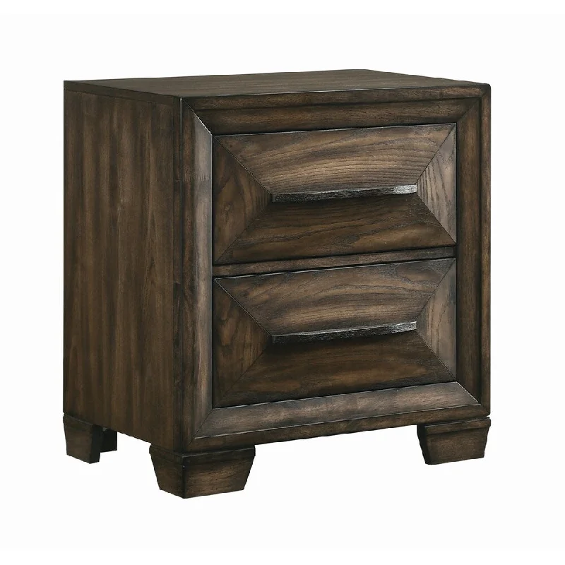 Carbon Loft Dratch Rustic Chestnut 2-drawer Nightstand