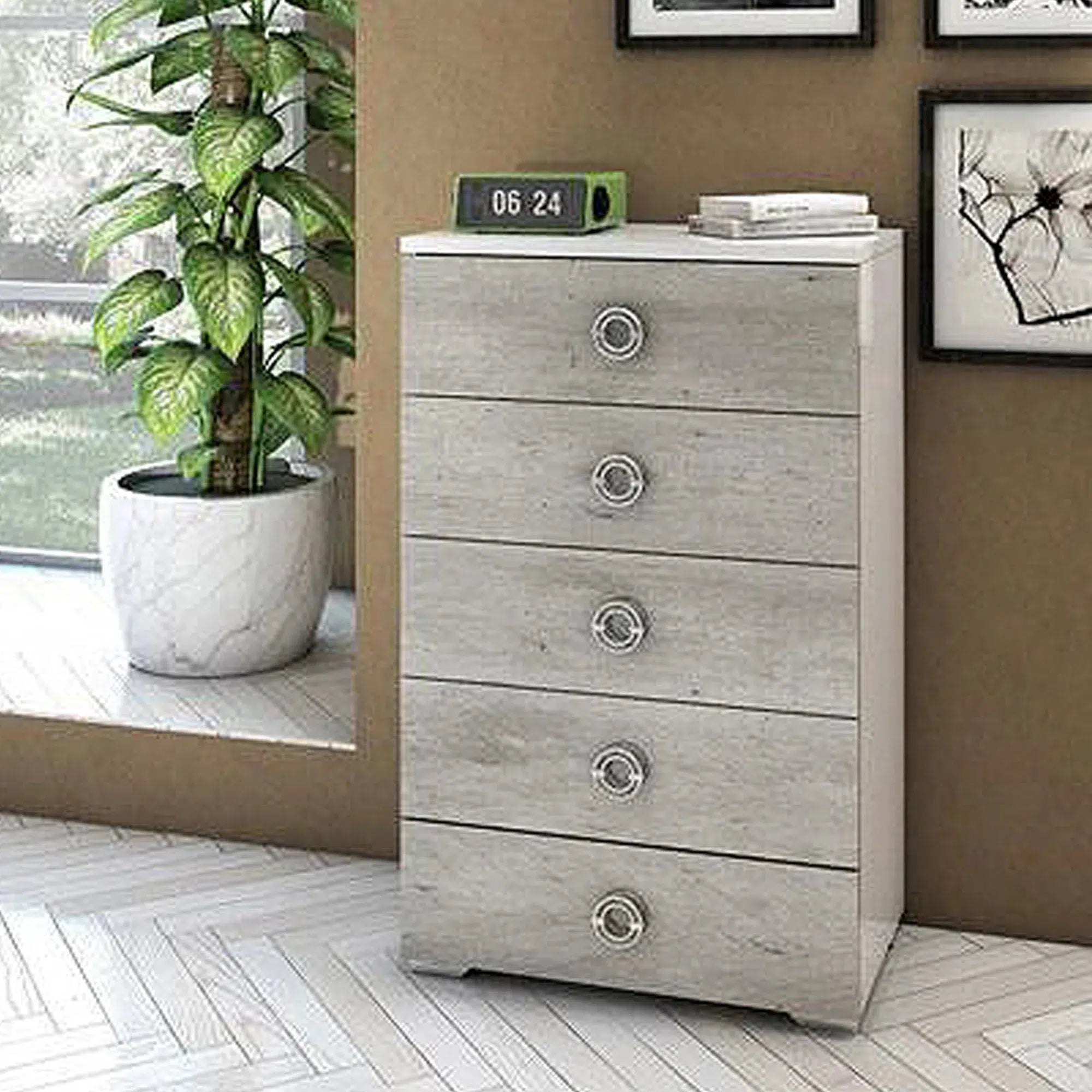 Fairfield Tall Boy 5 Drawer Chest of Drawers