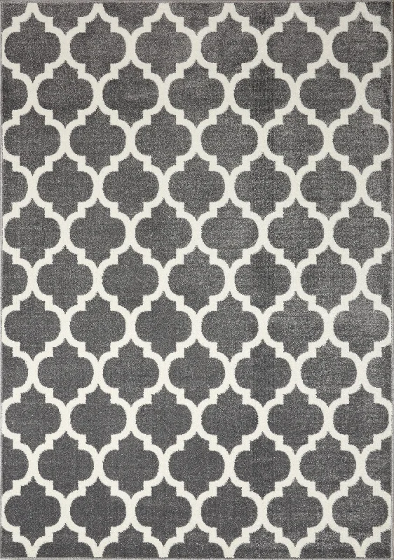 Century 5'3" x 7'7" Area Rug - Grey, Beige