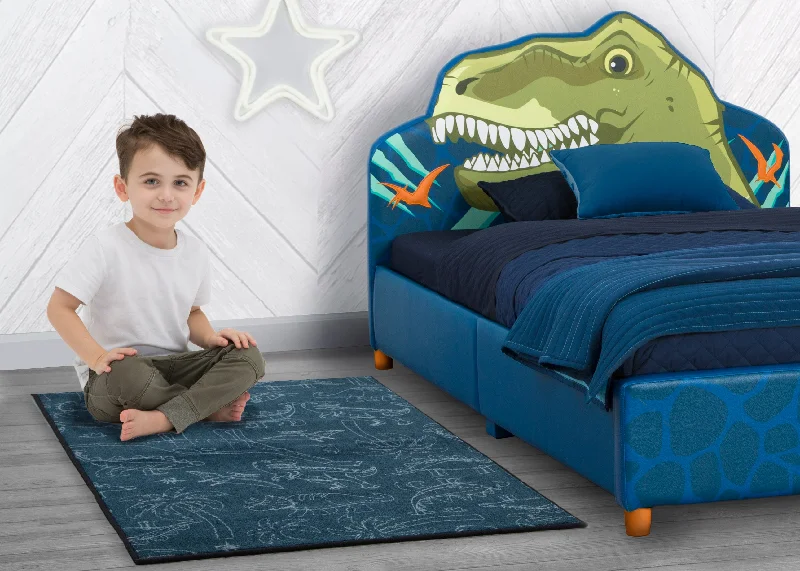 Dinosaur Rectangle Area Rug for Kids, 39-Inch x 59-Inch